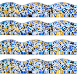 Mahjong Rack Pusher Premium Acrylic Set - Wavy Multi-Color Paper Goods My Fair Mahjong