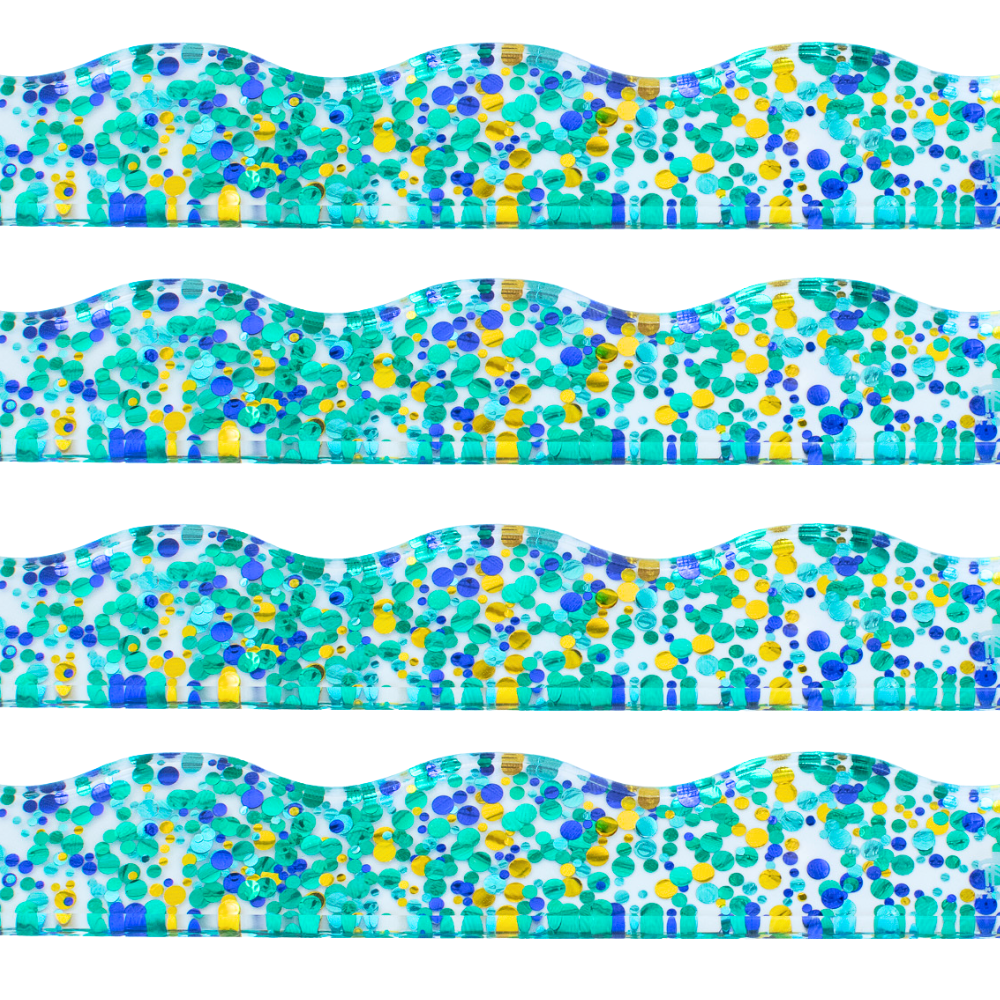 Mahjong Rack Pusher Premium Acrylic Set - Wavy Multi-Color Paper Goods My Fair Mahjong