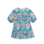 Malibu Dress - Periwinkle Floral Girls Play Dresses Finding Foxtale