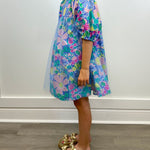 Malibu Dress - Periwinkle Floral Girls Play Dresses Finding Foxtale