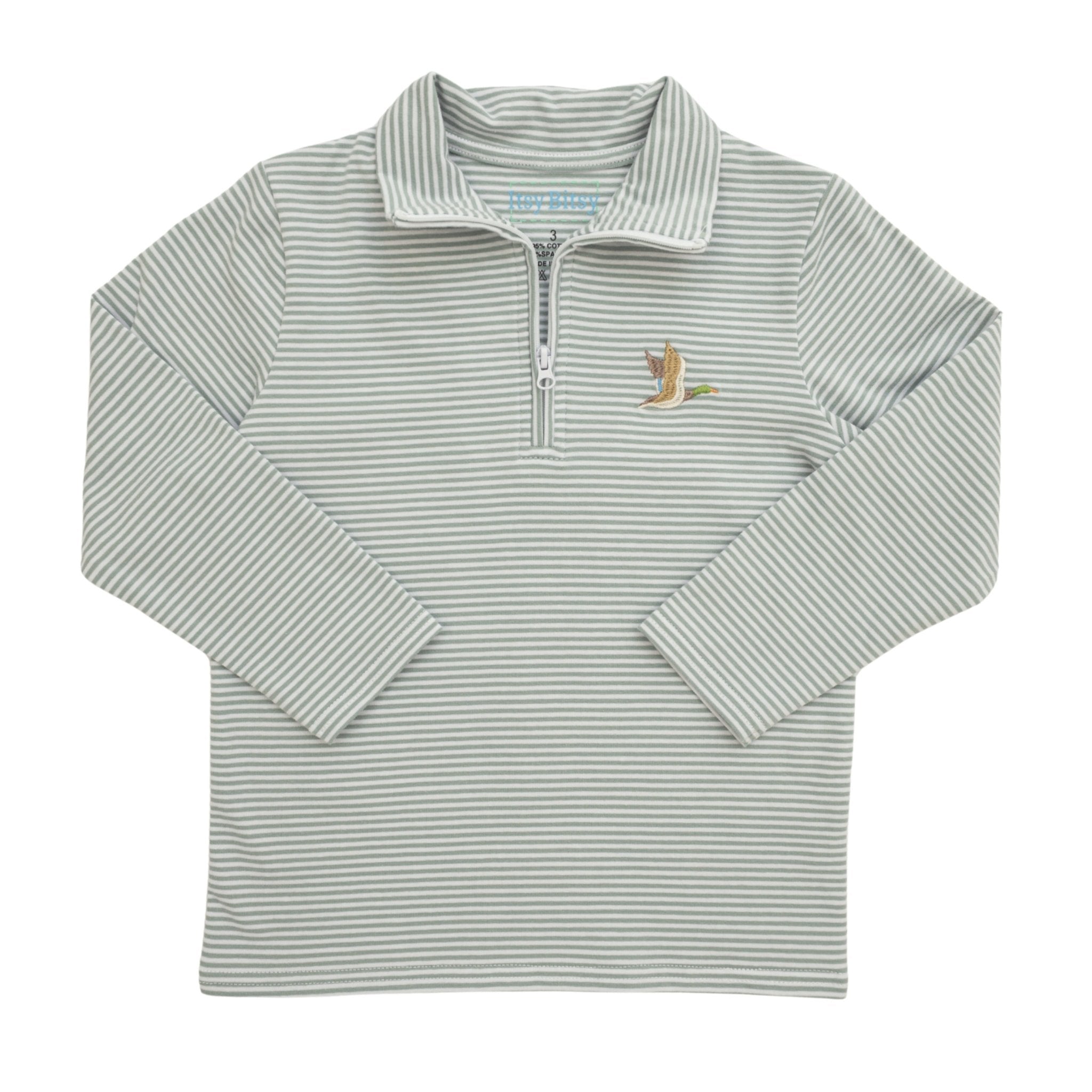 Mallard 1/4 Zip Pullover Boys Sweaters + Sweatshirts Itsy Bitsy