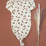 Mallard Drake Ducks Knotted Gown Baby Sleepwear Goosies