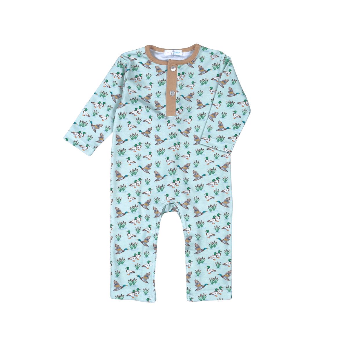 Mallard Ducks Pima Romper - Sugar Babies Children's Boutique/Meg's Shoppe