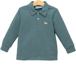 Mallard Embroidery 1/4 Zip Pullover Boys Shirts + Polos Trotter Street Kids