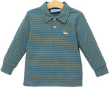 Mallard Embroidery 1/4 Zip Pullover Boys Shirts + Polos Trotter Street Kids