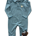 Mallard Embroidery Polo Romper Girls Bubbles + Rompers Trotter Street Kids