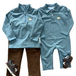 Mallard Embroidery 1/4 Zip Pullover Boys Shirts + Polos Trotter Street Kids