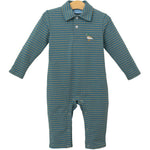 Mallard Embroidery Polo Romper Girls Bubbles + Rompers Trotter Street Kids