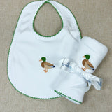 Mallard Moments Green Bib Baby Accessories Magnolia Baby