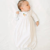 Mallard Moments Green Gathered Gown Baby Sleepwear Magnolia Baby