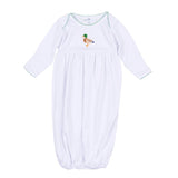 Mallard Moments Green Gathered Gown Baby Sleepwear Magnolia Baby
