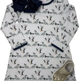 Mannered Mallards Susie Swing L/S Dress Girls Play Dresses Cypress Row