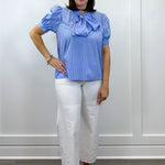 Marina Stripe Top - Blue Tops Entro
