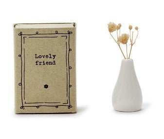 Matchbox Vase w/ Flowers - Assorted Home Decor Two's Company Friend