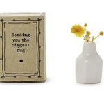 Matchbox Vase w/ Flowers - Assorted Home Decor Two's Company Hugs