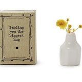 Matchbox Vase w/ Flowers - Assorted Home Decor Two's Company Hugs