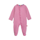 Mauve Footie Baby Sleepwear Magnetic Me