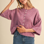 Mauve Moments Sweater - Sugar Babies Children's Boutique/Meg's Shoppe