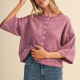 Mauve Moments Sweater - Sugar Babies Children's Boutique/Meg's Shoppe