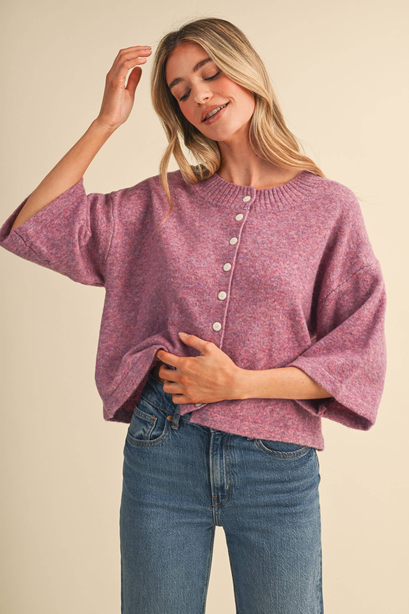 Mauve Moments Sweater - Sugar Babies Children's Boutique/Meg's Shoppe