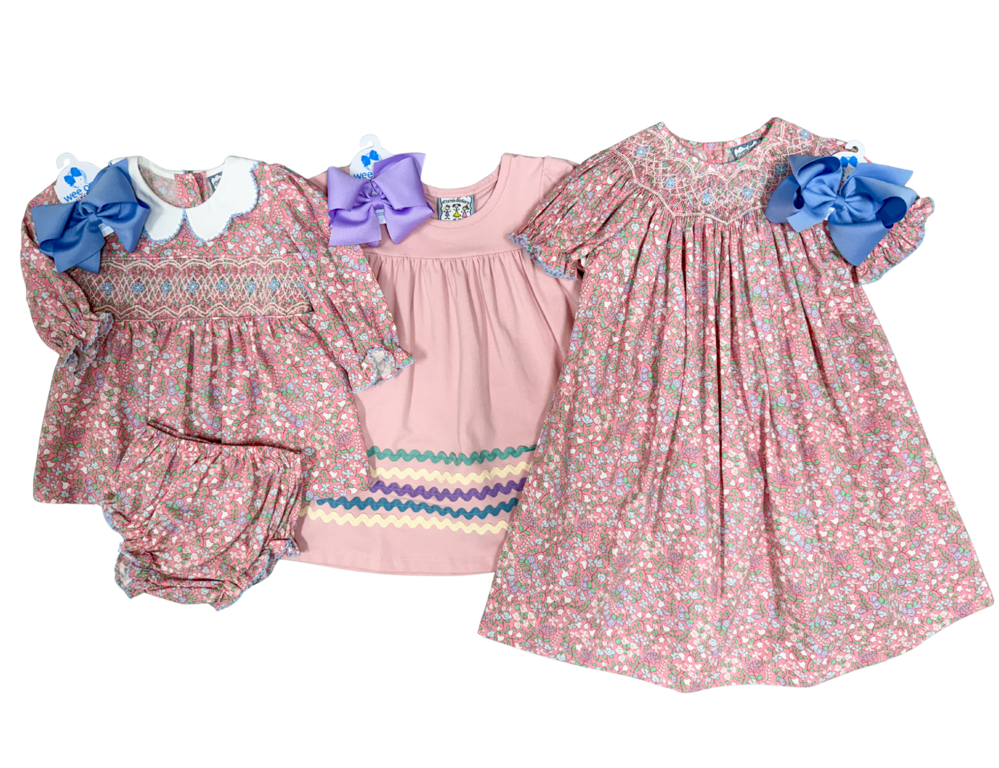 Mauve Ric Rac Dress Girls Play Dresses Three Sisters