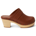 Maverick Heeled Clog - Cognac Shoes Matisse