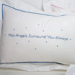 May Angels Surround You Always Pillow - Blue Home Decor Anne Neilson Home