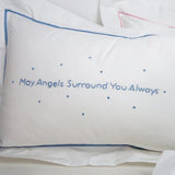 May Angels Surround You Always Pillow - Blue Home Decor Anne Neilson Home