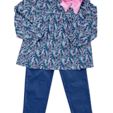 McCall Top - Winterthur Wildflowers Girls Tops + Tees Bisby