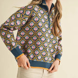 Meadow Manor Sweater - Peacock Blue Sweaters &Merci