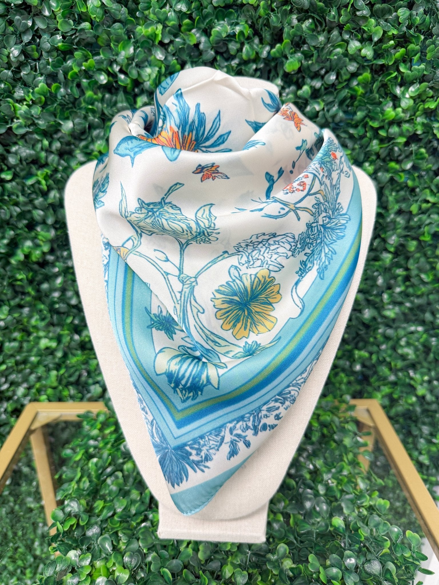 Meadow Mist Satin Scarf - Sugar Babies Children's Boutique/Meg's Shoppe