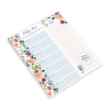 Meal Planner Pad - Faithful Flowers Paper Goods GINA B DESIGNS