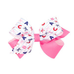 Medium Back to School Icons Bow - ABC Kids Hair Accessories Wee Ones