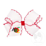 Medium Back to School Moonstitch Bow - ABC Kids Hair Accessories Wee Ones