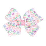 Medium Easter Print Bow - Flowers Kids Hair Accessories Wee Ones