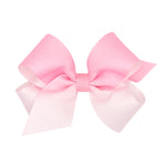 Medium Grosgrain Ombre Colorblock Bow - Pearl Pink Kids Hair Accessories Wee Ones