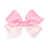 Medium Grosgrain Ombre Colorblock Bow - Pearl Pink Kids Hair Accessories Wee Ones