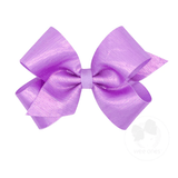 Medium Sheer Grosgrain Overlay Bow - Light Orchid Kids Hair Accessories Wee Ones