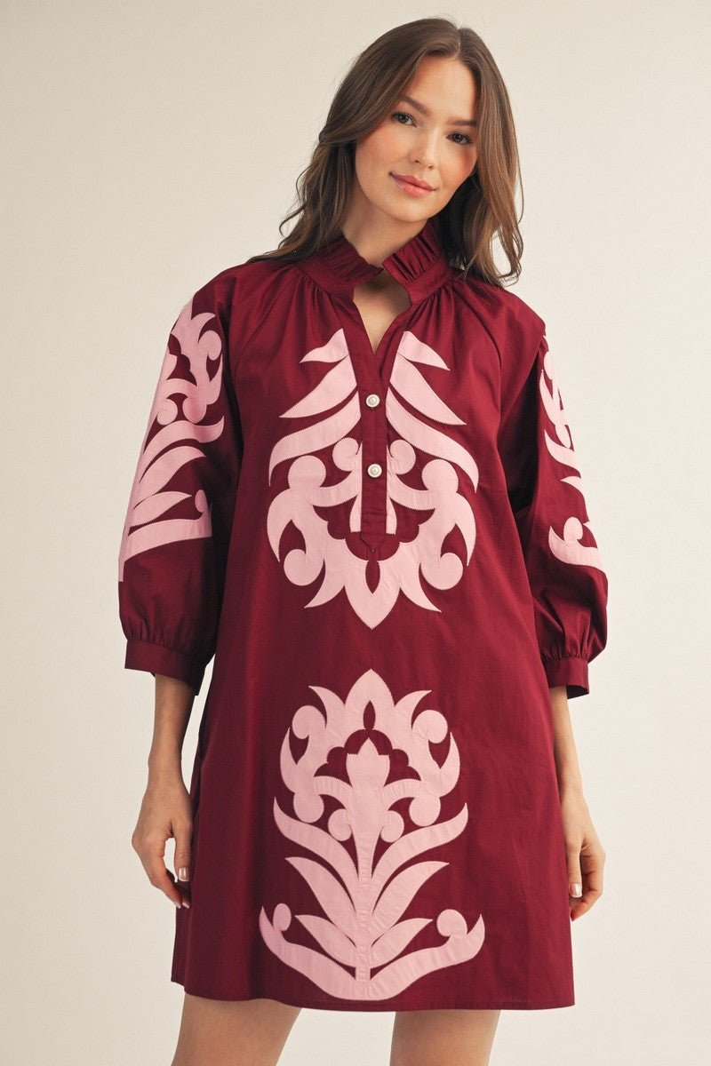Merlot Moon Dress - Sugar Babies Children's Boutique/Meg's Shoppe