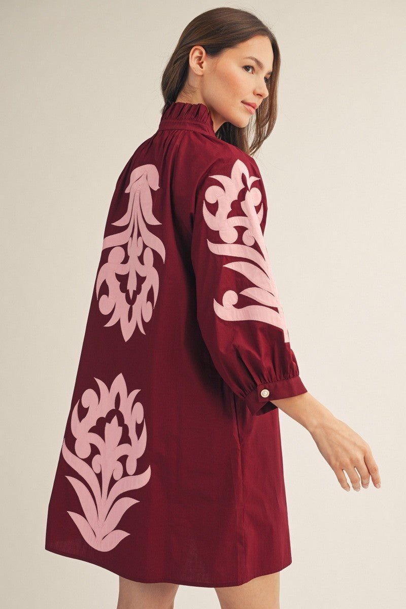 Merlot Moon Dress - Sugar Babies Children's Boutique/Meg's Shoppe