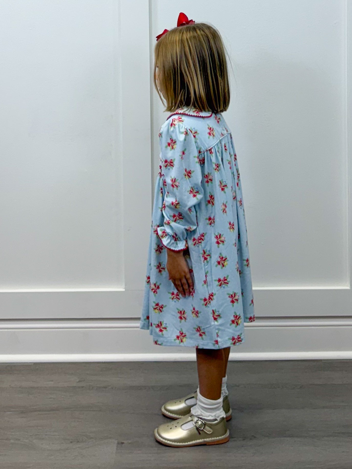 Merry & Bright Smocked Geo Dress - Sugar Babies Children's Boutique/Meg's Shoppe