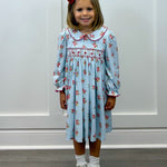 Merry & Bright Smocked Geo Dress - Sugar Babies Children's Boutique/Meg's Shoppe