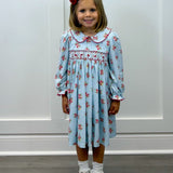 Merry & Bright Smocked Geo Dress - Sugar Babies Children's Boutique/Meg's Shoppe