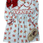 Merry & Bright Smocked Geo Dress Girls Play Dresses Banana Split