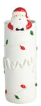 Merry Hanging Santa Vase Seasonal Mudpie