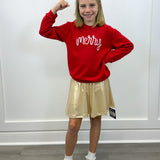 Merry Red Sweater - Sugar Babies Children's Boutique/Meg's Shoppe