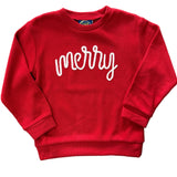 Merry Red Sweater Girls Sweaters + Sweatshirts Emma Jean