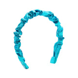 Metallic Ruffle Headband - Turquoise Kids Hair Accessories Wee Ones