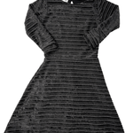 Metallic Velvet Circle Dress - Black & Silver - Sugar Babies Children's Boutique/Meg's Shoppe