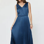 Midnight Melody Pleated Midi Dress - Sugar Babies Children's Boutique/Meg's Shoppe